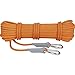 LHQ-HQ Klettern Rop Kletterseil, Hanfseil, Arbeitsluftseil, 8/10.5 / 12MM, Polyester Material, Mehrzweck, Rettung, Klettern, Bergausrüstung (Farbe: Orange, Größe: 10,5 mm / 50 m)