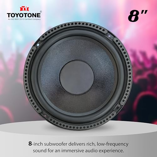 Image of 8 inch Super Subwoofer 6 Layer - 60W Normal Power / 80W Max Power / 8-Ohms / 90mm Single Magnet Ideal for Upgrading Trolley, Home Theater Subwoofer Systems, Tower Speakers, and DIY Audio Projects