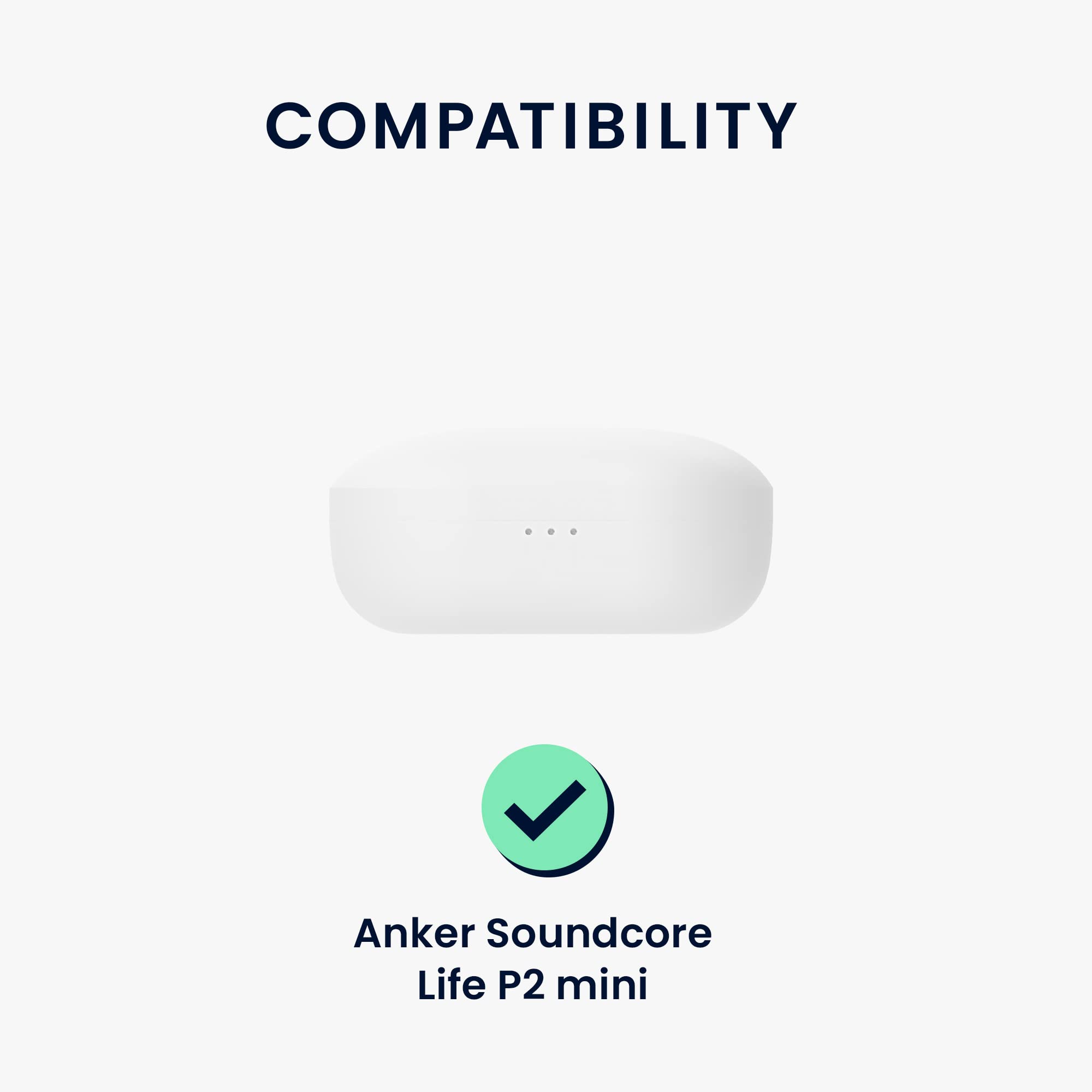 Kwnobile Silikon-Hülle Mit Karabiner Für Anker Soundcore Life P2 Mini – Geprägtes Muster Dark Rose