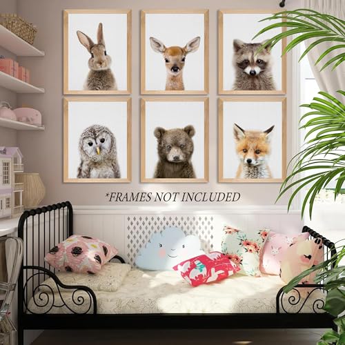 Ephany Baby Animal Posters And Prints Art - Rabbite Deer Fox Canvas Painting Nursery Pig Wall Art, Piglet Print Wall Art Nordic Picture Kids Room Decoration Ymx014 thumb #2