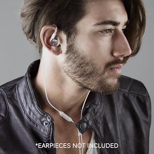 Image of MEE audio MX PRO Series and M6 PRO Replacement Headset Cable with In-line Microphone and Remote (Clear)