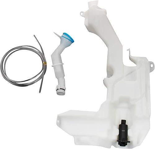 Vista 9 de TRQ Depósito de limpiaparabrisas compatible con Chevrolet Cruze 2016-2019 con luces antiniebla GM1288252 84036025 23365281PFM