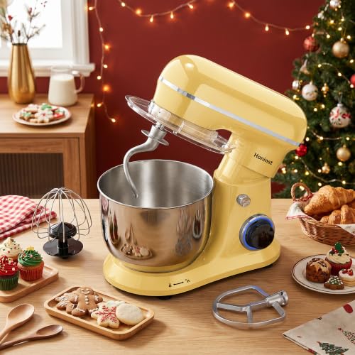 Image of Honinst 4QT Electric Stand Mixer, 10-Speed Tilt-Head Compact Kitchen Mixer