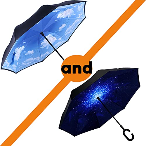 Image of SIEPASA Automatic Open Close Compact Travel Umbrella with Wind Vent Umbrella big size Lightweight Windproof Folding for men Women