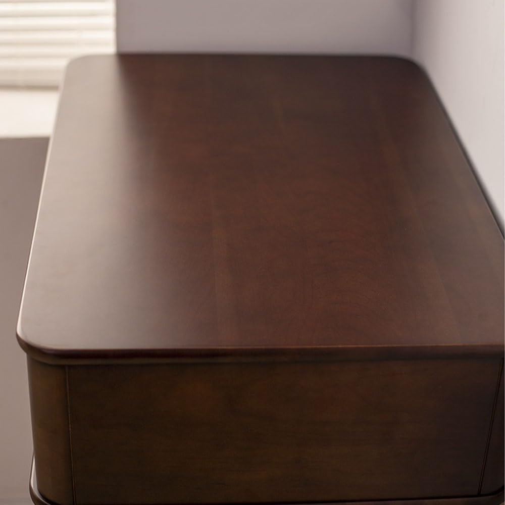 Table de vanité Petite vanité Rabattable avec tiroir de Rangement for Bijoux et Miroir Maquillage Mobile en Bois Massif Table cosmétique