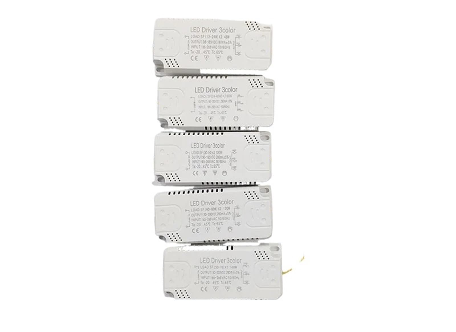 Adattatore driver LED for illuminazione 12W 24W 30W 36W 50W 100W AC220V Trasformatore non isolante for la sostituzione della luce del soffitto((20-40) x2W(3pin))