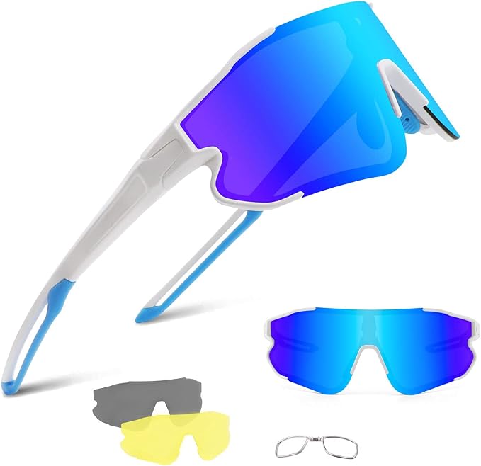BangLong Occhiali da Ciclismo Polarizzati Occhiali da Sole Uomo Donna con 3  Lenti Intercambiabili, Occhiali da Sole Sportivi anti-UV, per Correre Pesca  Arrampicata Golf Guida Mountain Bike : Amazon.it: Sport e tempo