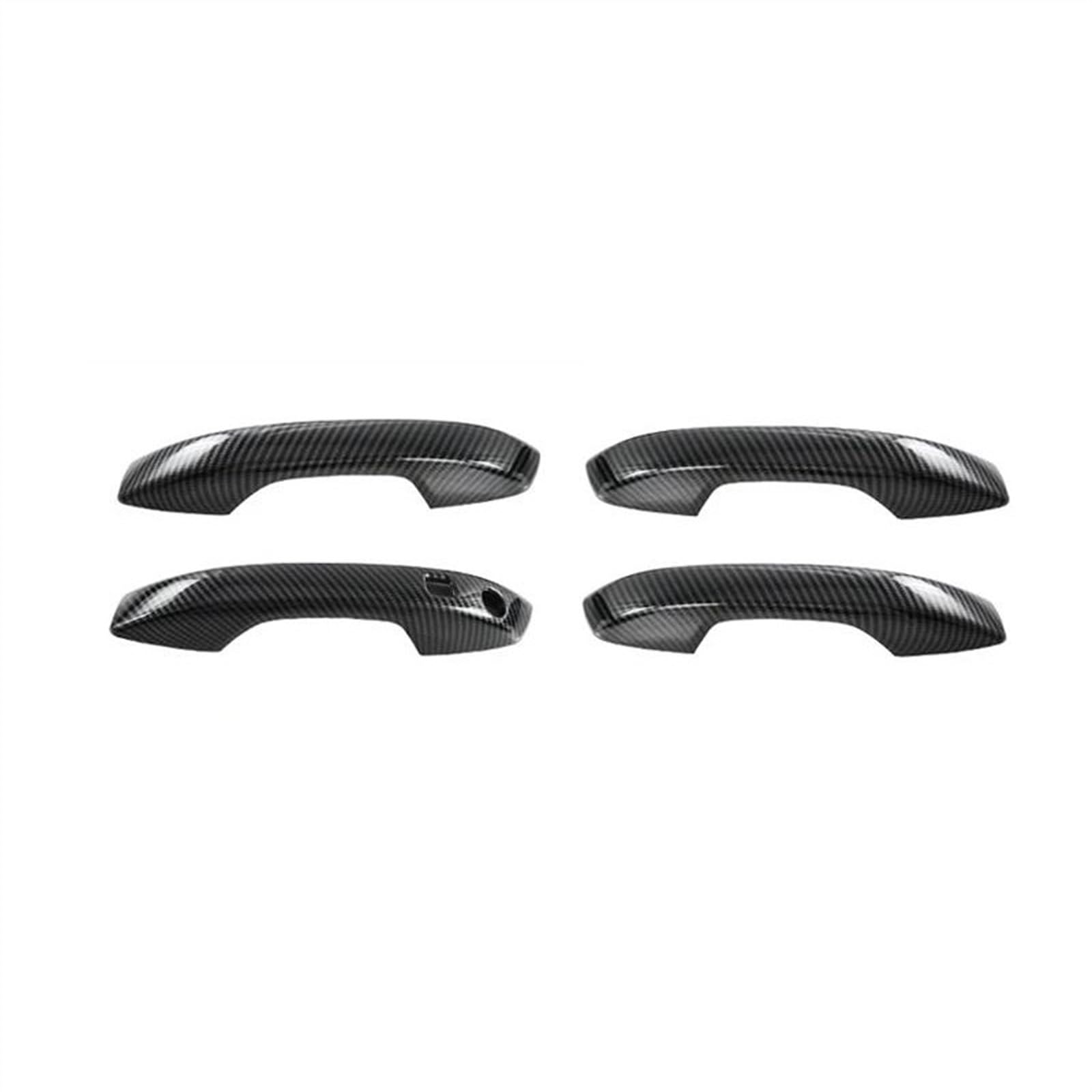 Slimes Carbon Car Door Handle Cover With Smart Key Hole Catch Cap Trim Molding For Byd Atto 3 For Yuan Plus 2022 2023 Rhd Protection(Carbon)