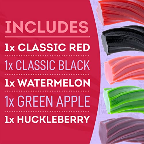 Wiley Wallaby Licorice 24 Ounce Classic Gourmet Australian Style Soft & Chewy Licorice Candy Variety Pack Twists, 5 Pack #TOP3