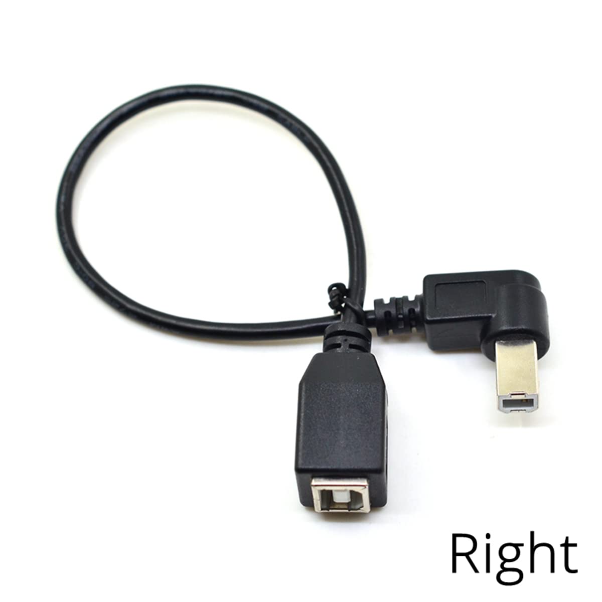 CY USB 2.0 Verlängerungskabel Typ B – 90 Grad Abgewinkelt, 20 Cm, Für Drucker & Scanner