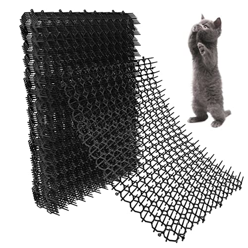 Oceanpax 10 Pack 16 X 13 Inch Square Cat Scat Mats For Cats With Spikes, Prickle Strips Digging Cat Deterrent Outdoor #TOP6