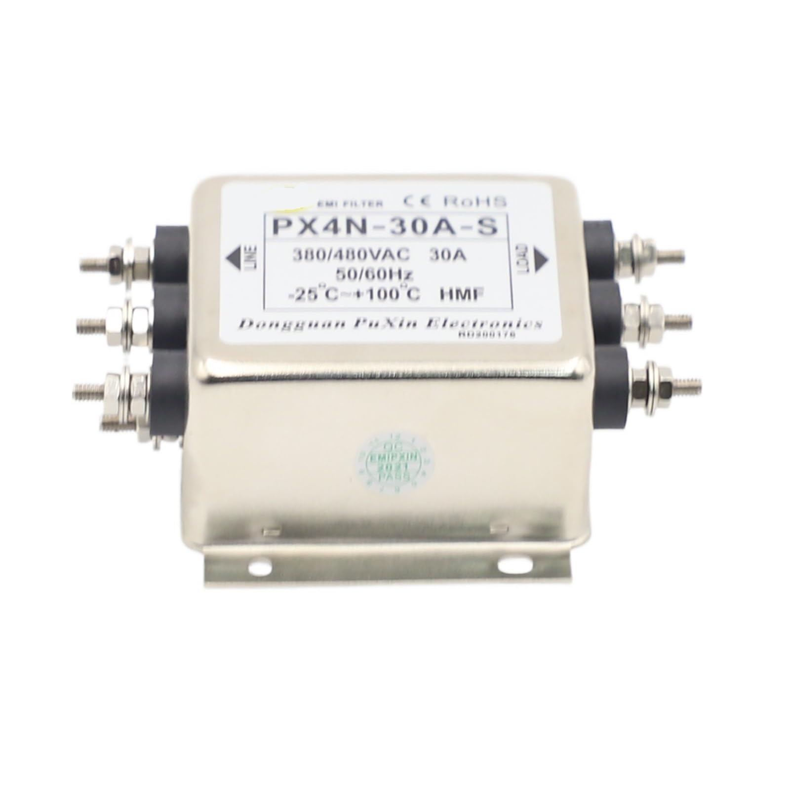 Filtre triphasé anti-perturbation PX4N-30A-S haute fréquence 30A