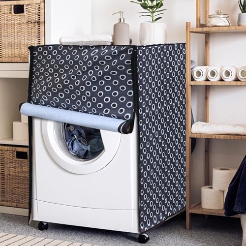 Image of Lithara Waterproof Front Load Washing Machine Cover For 8 Kg, 8.2 Kg, 8.5 Kg, 9 Kg (Design 17)
