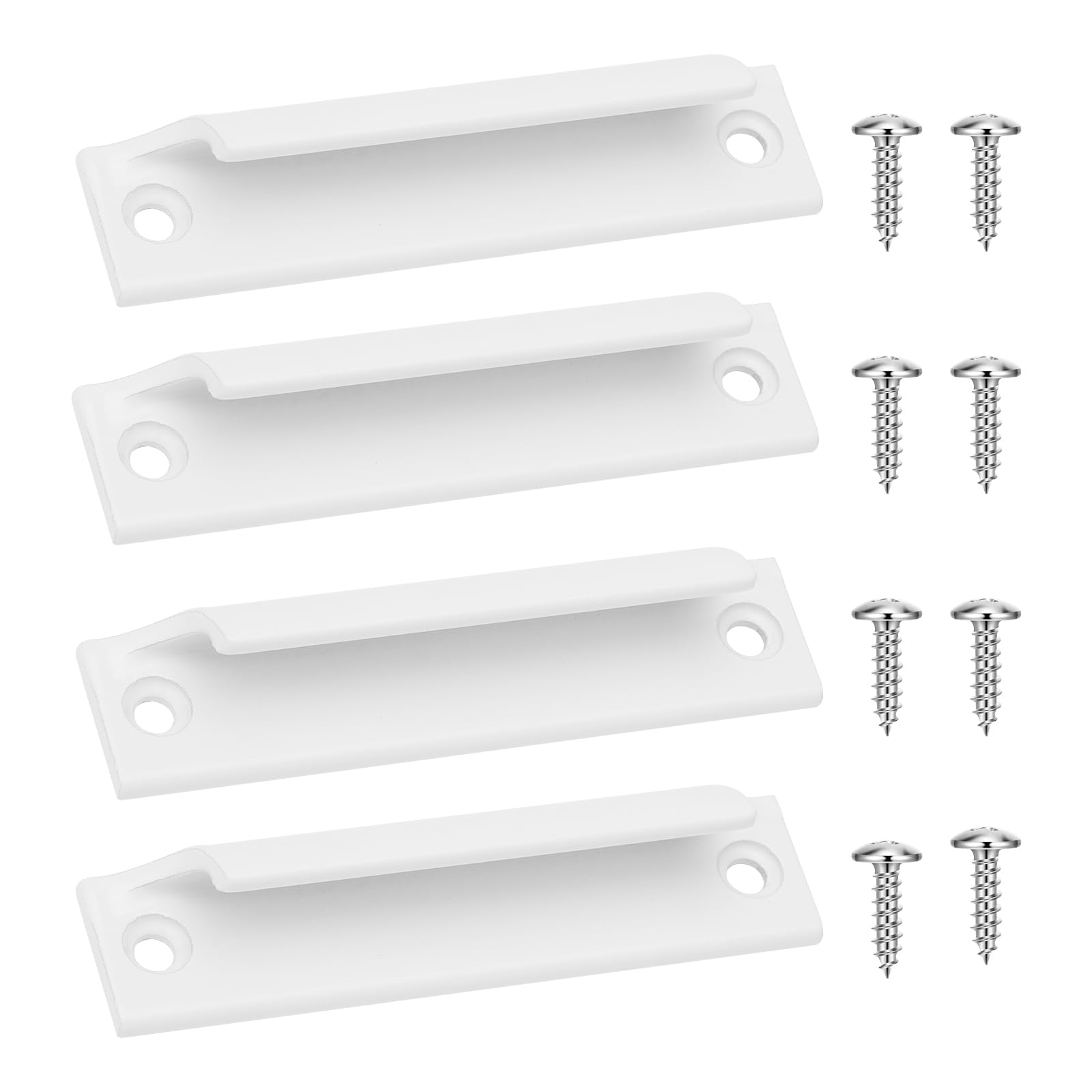APOMOONS 4 pz Maniglia per porta da balcone esterna, porta da terrazza esterna, maniglia in lega di alluminio, set di maniglie versatili e sicure con adatto per finestre