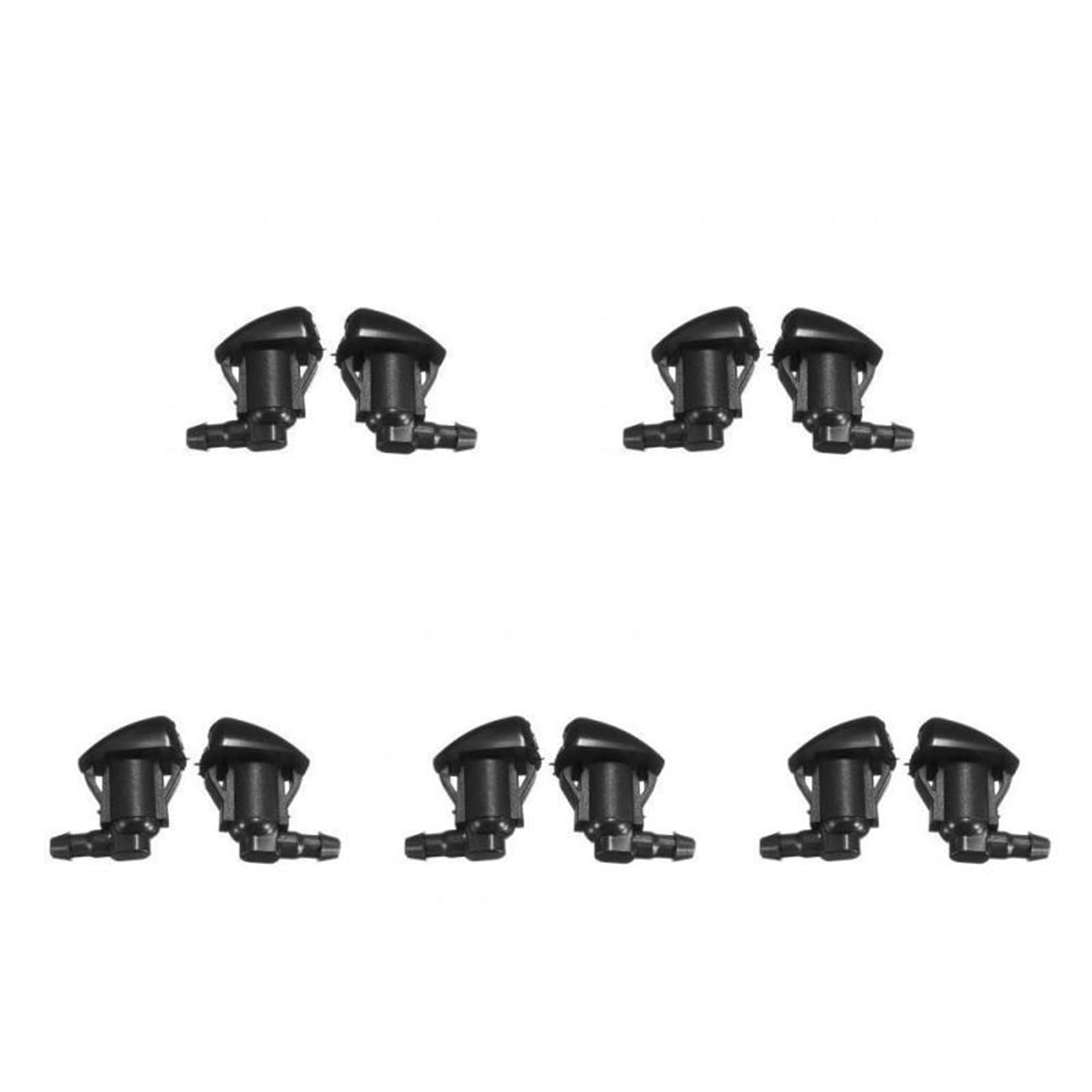 Zhlouytg 10Pcs Fit For Toyota E120 Corolla Camry Sienna Avensis T25 Car Front Windshield Water Spray Wiper Nozzle 85381-Ae020 Front Windshield Spray Nozzles Washer Jet Kit