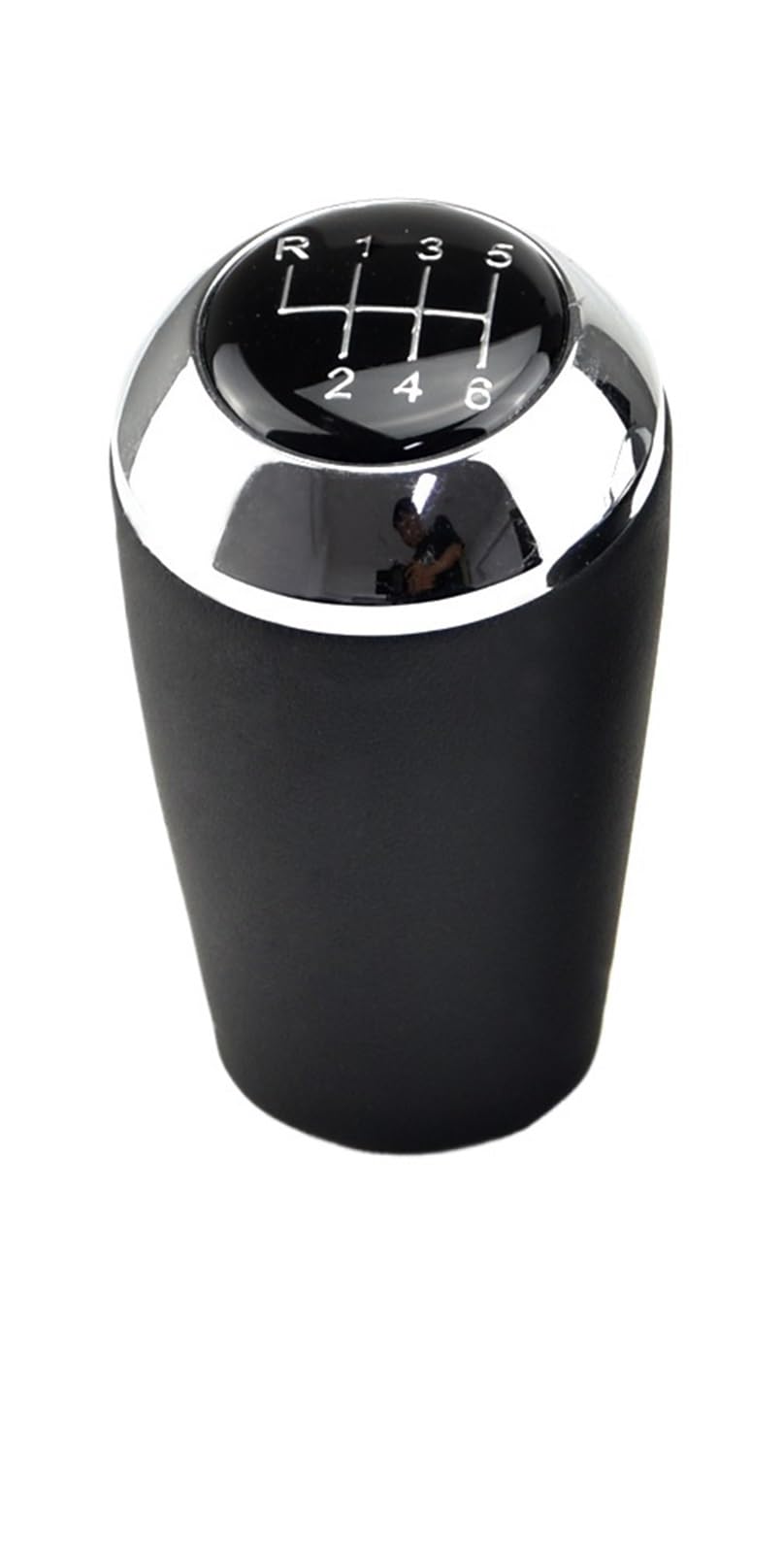 Wxnlbb Silver 6 Speed A 5/6 Speed Gear Shift Knob Compatible With Mazda 3 Bk Bl 5 Cr Cw 6 Ii Gh Cx-7 Er Mx-5 Nc Iii Mt Leather(Silver 6 Speed A)