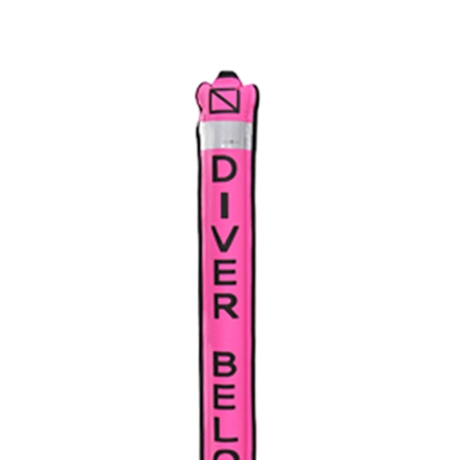 predolo Boa di Segnalazione per Immersioni in Superficie, Boa Subacquea, Forniture per Principianti, Attrezzatura per Immersioni Subacquee, Posizione di Segna, Rosa 120cmx18cm
