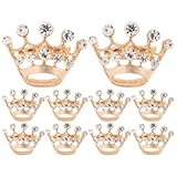Tinksky Diamante Wedding Party Pageant Tiara Crown Corsage Brooch Pin Valentine's Day Gift , pack of 12
