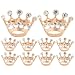 Tinksky Diamante Wedding Party Pageant Tiara Crown Corsage Brooch Pin Valentine's Day Gift , pack of 12