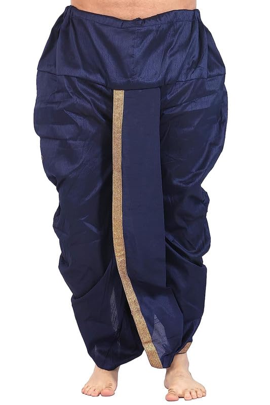 KARNAM Mens Cotton Silk Readymade Dhoti – Premium Ethnic Wear for Men | Comfortable & Stylish Cotton Silk Dhotis | Traditional Indian Dhoti for Festivals & Weddings KARNAM Mens Cotton Silk Readymade Dhoti – Premium Ethnic Wear for Men | Comfortable & Stylish Cotton Silk Dhotis | Traditional Indian Dhoti for Festivals & Weddings