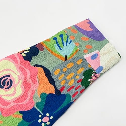 Womens Button Down Shirt 2025 Boho Vintage Floral Lapel V Neck Long Sleeve Blouses Dressy Casual Top with Pocket3