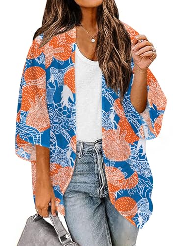 Image of BB&KK Women's Floral Kimono Summer Short Cover Ups Tops