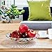 MDLUU 11.5'' Glass Crystal Bowl Centerpiece, Colorful Fruit Display Bowl, Decorative Large Glass Bowl for Kitchen Counter, Dining Room, Wedding Decor