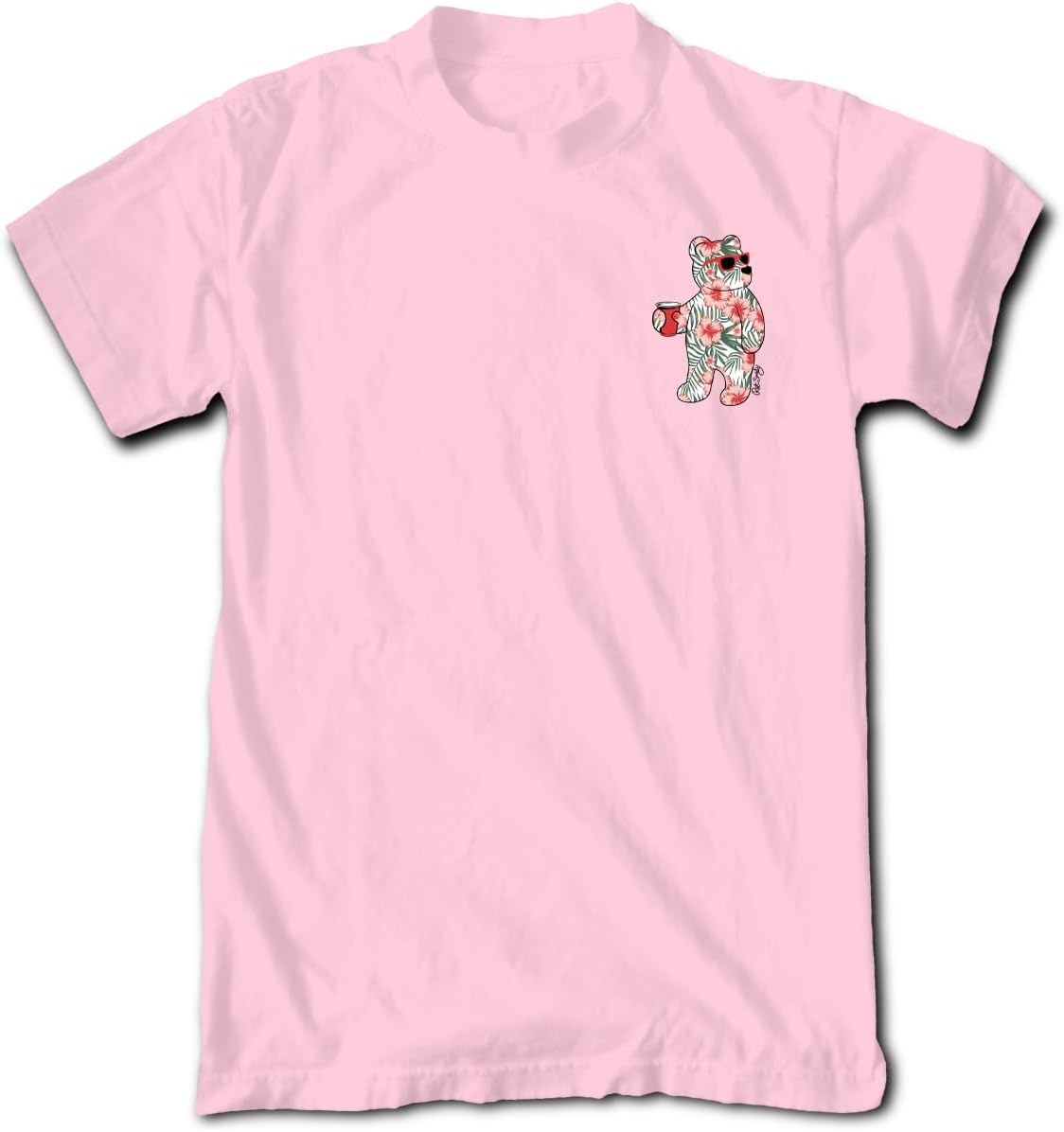 Tropical Flamingo Bear (Gildan 2000) (Pink)