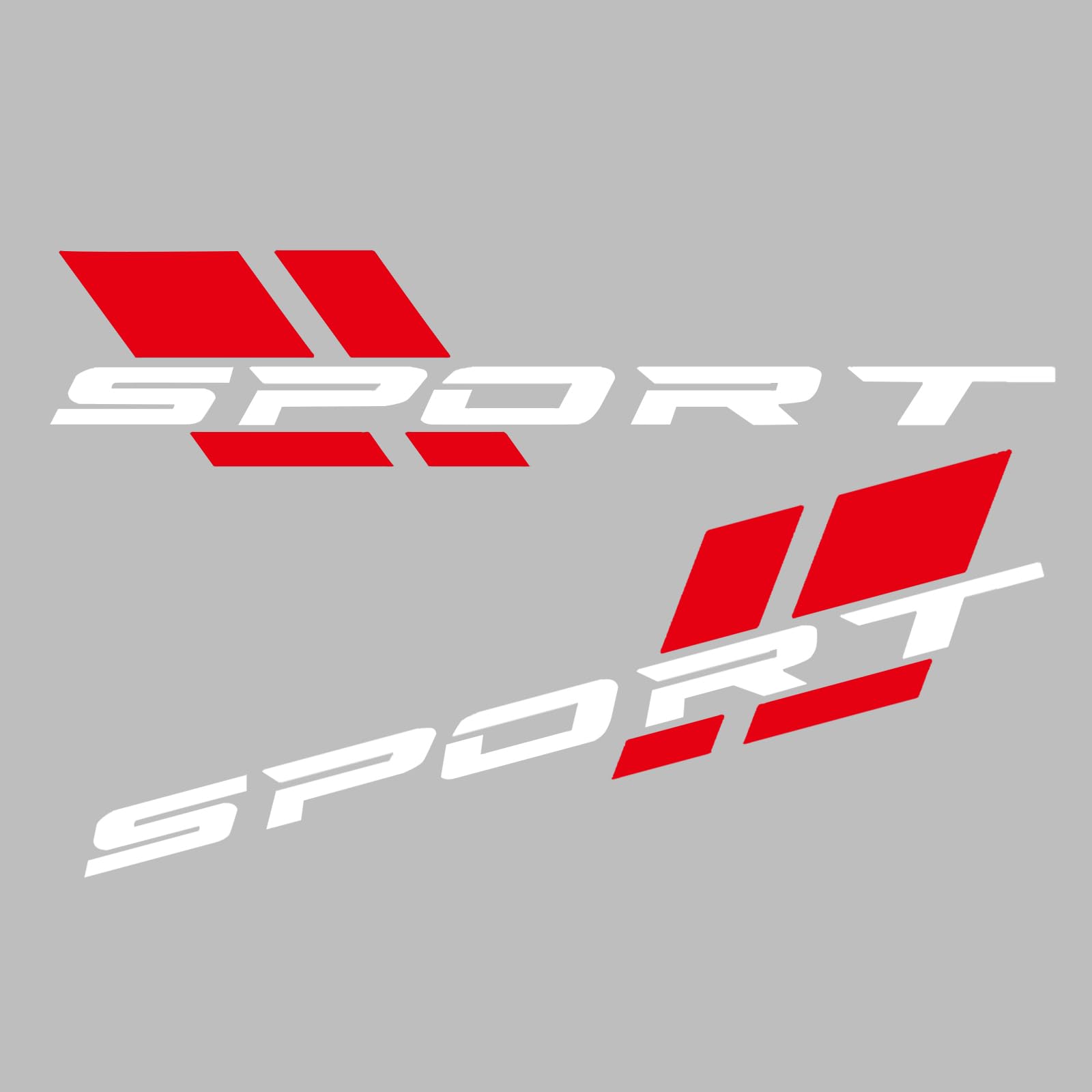 Red&White Sport Decal