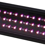 BeamsWork LED Plant Pink Aquarium Light Freshwater RGB Chip Roseate (48')