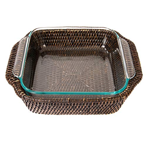 image for Artifacts Rattan Pyrex Holder, One Size, Espresso