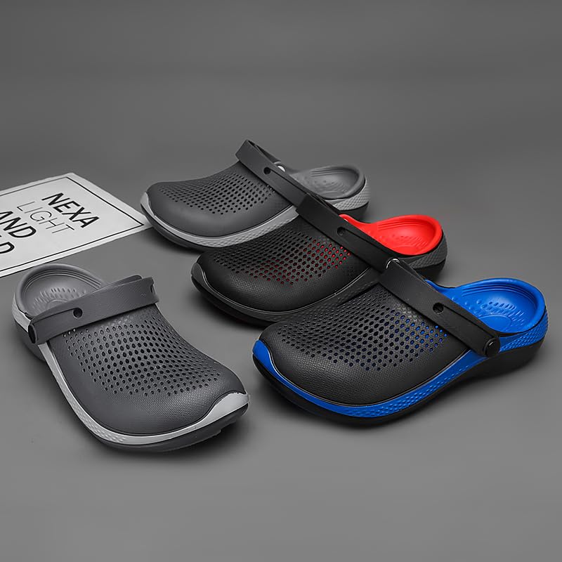 Image of Men's Clog Garden Shoes Adult Mule Outdoor Sports Sandals Summer Water Beach Shoes Casual Comfortable Fashion Breathable Slippers Lightweight
