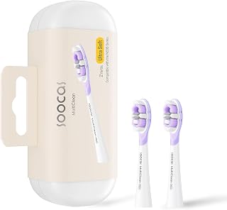 Soocas Multiclean Ultra Soft Electric Toothbrush Replacement Heads, Compatible with Both NEOS II and NEOS II Ultra, 2 Brush Heads, White