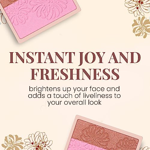 Paul & Joe Pressed Blush Palette Refill Only, Case Sold Separately, Oil-Absorbing Blush Powder, Bi-Color Face Blushes With Fitting Veil Powder, Light Beige And Pink, 06 Strawberry Chocolate, 0.17 Oz #TOP4