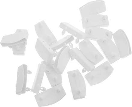 GLEAVI 20pcs Plastic Bed Covers Replacement Holders End Caps for Single Beds Sturdy Construction Easy Setup