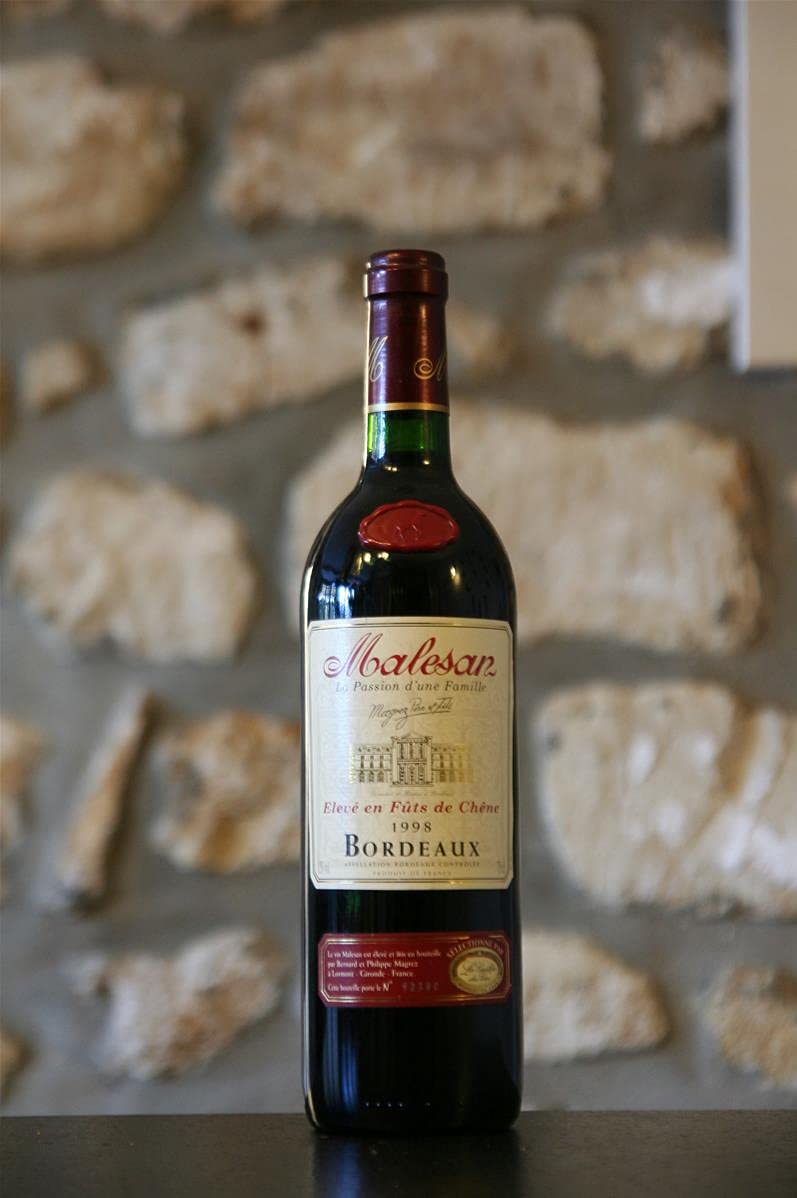 Vin rouge, Château Malesan 1998 : Amazon.fr: Epicerie