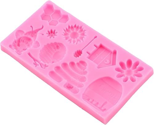 Miniatura 34 de Moldes de silicona de abejorros para fondant, molde de abeja para decoración de pasteles de azúcar, decoración de cupcakes, caramelo de chocolate