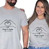 Personalized Matching Mr. and Mrs. T-shirts - Valentine's Day T-shirt for Lovers, Couples, Partners, Husband and Wives - Custom Couple Tops for Boys and Girls