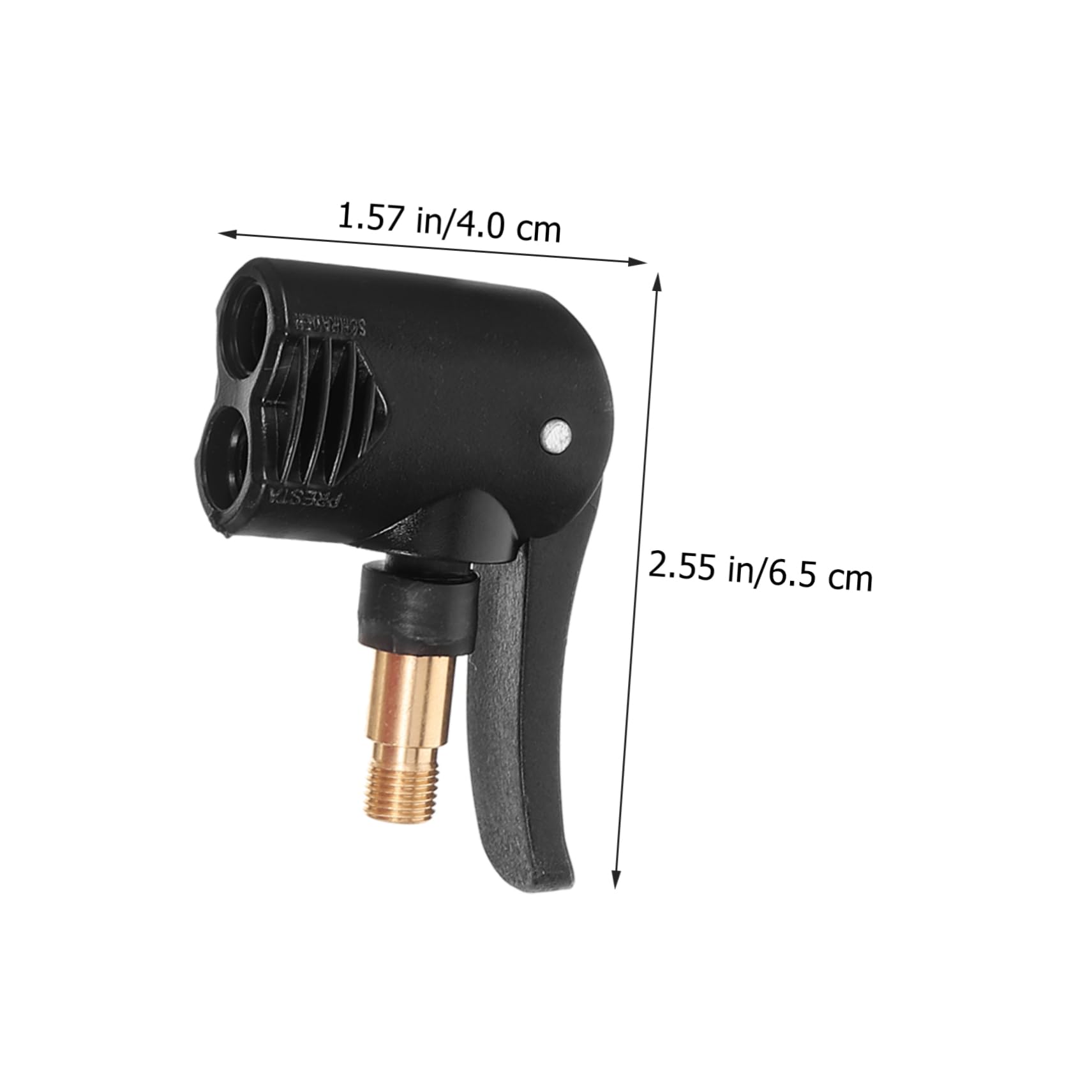 BESTonZON Ventiladapter Für Reifenfüller Universeller Luftpumpenanschluss Für Auto Und Motorrad Mit Schwarzem Schlauch Schnell Und Einfach Zu Befestigen