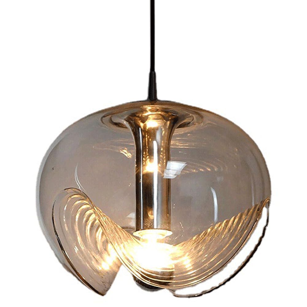 Abat-jour en verre personnalisé de style nordique pour lustre encastré haut de gamme E27