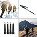 4 Puntas de Goma para Bastones Alpenstock para PCS de Senderismo Bastones...