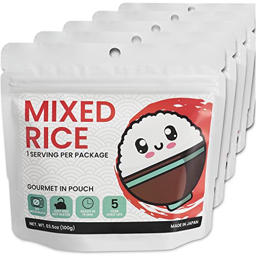 Camping and Backpacking Food Japanese Gomoku Mixed Rice