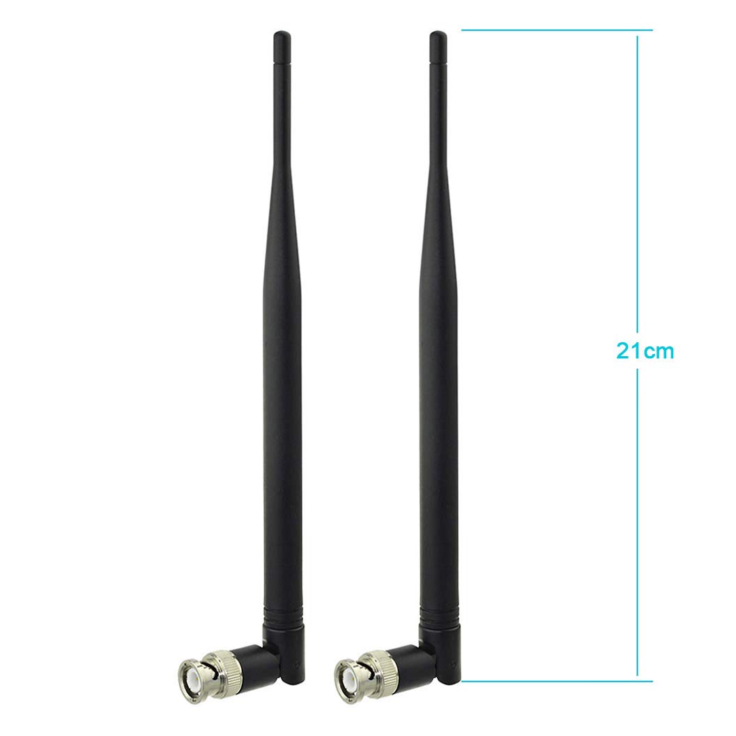 Bingfu Antenne UHF Mâle BNC 400MHz-960MHz Récepteur Microphone sans Fil (Paquet de 2) Compatible avec Récepteur de Micro Audio Numérique à Distance Dispositif Tuner Amplificateur Radio-Amateur