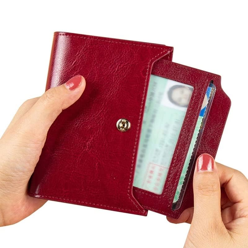 Wallet,Women Wallet Leather Retro Girls Wallet Short Zipper Cute Small Coin Purse for Women (B 13 * 10cm)3