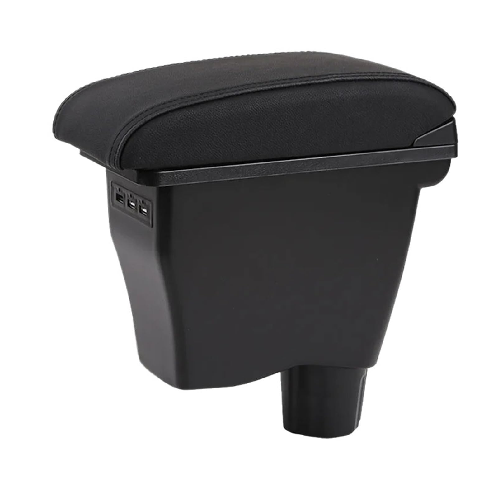 Hguvsjd Armrest Box For Benz For Smart 453 For Fortwo For Forfour 2015-2018 Armrest Retrofit Parts Interior Storage Box Car Armrests(B black line)