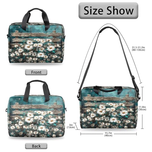 Bolso Vintage Daisy de Madera para Laptop 16 Pulgadas miniatura 6