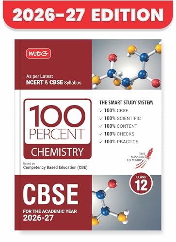 Image of MTG 100 Percent NCERT & CBSE Chemistry Class 12 For 2026-27 Exam | As Per Revised NCERT Textbooks Syllabus | Theory, Concept Map, MCQs, Practice Paper & Exam Drill Available All in One Book