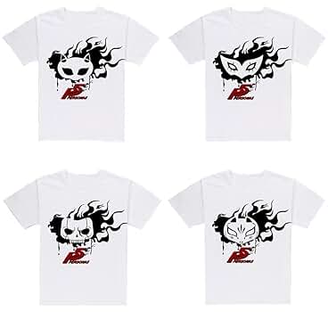 ペルソナ5 R4G 主人公 雨宮 蓮 ディバイデッドフレーム ロングTシャツ L 雨宮蓮 ラグランTシャツ [TVアニメ「ペルソナ5