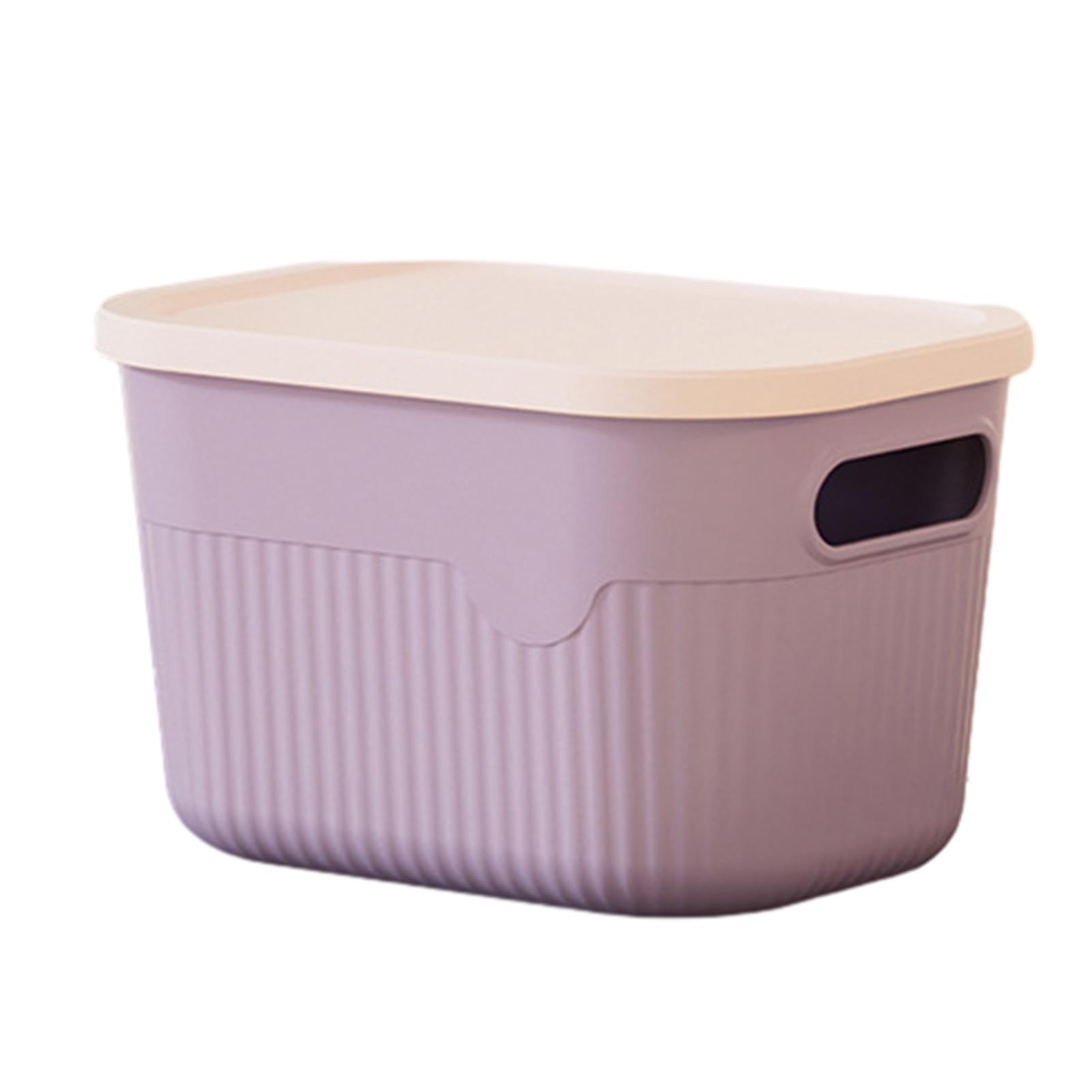 Glifora Storage Box with Handle and Lid - Organiser, Space Saving Stackable Container for Kitchen, Bedroom and Dormitory