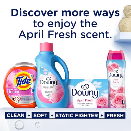 Image of Downy Liquid Fabric Softener, April Fresh 2-in-1 Fresh & Soft, 140 Fl Oz, 190 Loads, Fabric Conditioner For Freshness And Softness